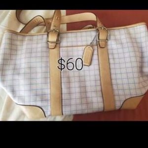 Coach plaid print purse